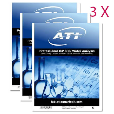 ATI ICP-OES Water Analysis - enveloppe (+ RO water test) 3er Set