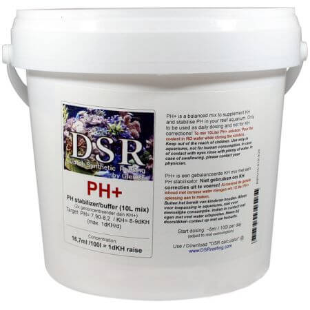 DSR PH+ : PH (KH) stabilizer/buffer, To make 20L solution