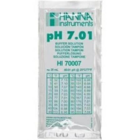 Hanna Kalibratievloeistof pH 7,01 1 zakje 20ml.