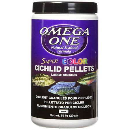 Omega One Large Super Color Cichlid Pellets Sinking 20oz (566Gr.)