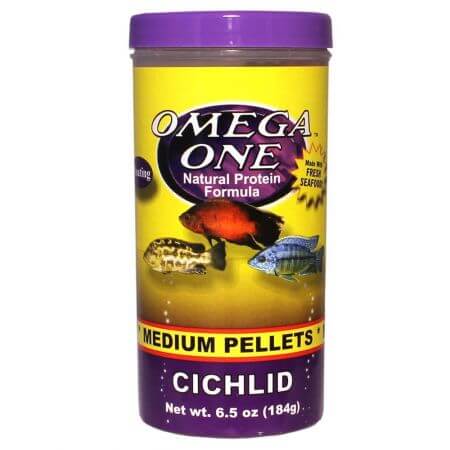 Omega One Medium Cichlid Pellets 3.5oz (99Gr.)