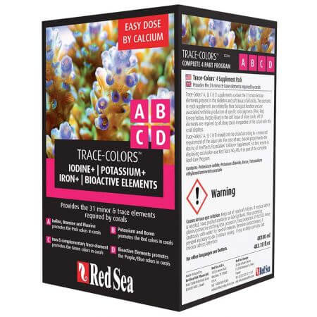 Red Sea Trace-Colors Starter Kit A,B,C&D (4x100ml)