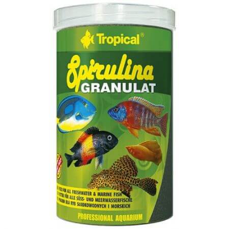 Tropical Spirulina Granulaat - 100ml. Premium Spirulina granulaat