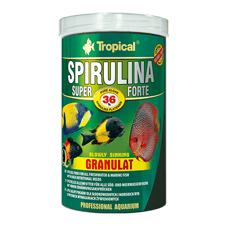 Tropical Spirulina Super Forte Granulaat 36% - 1000ml.
