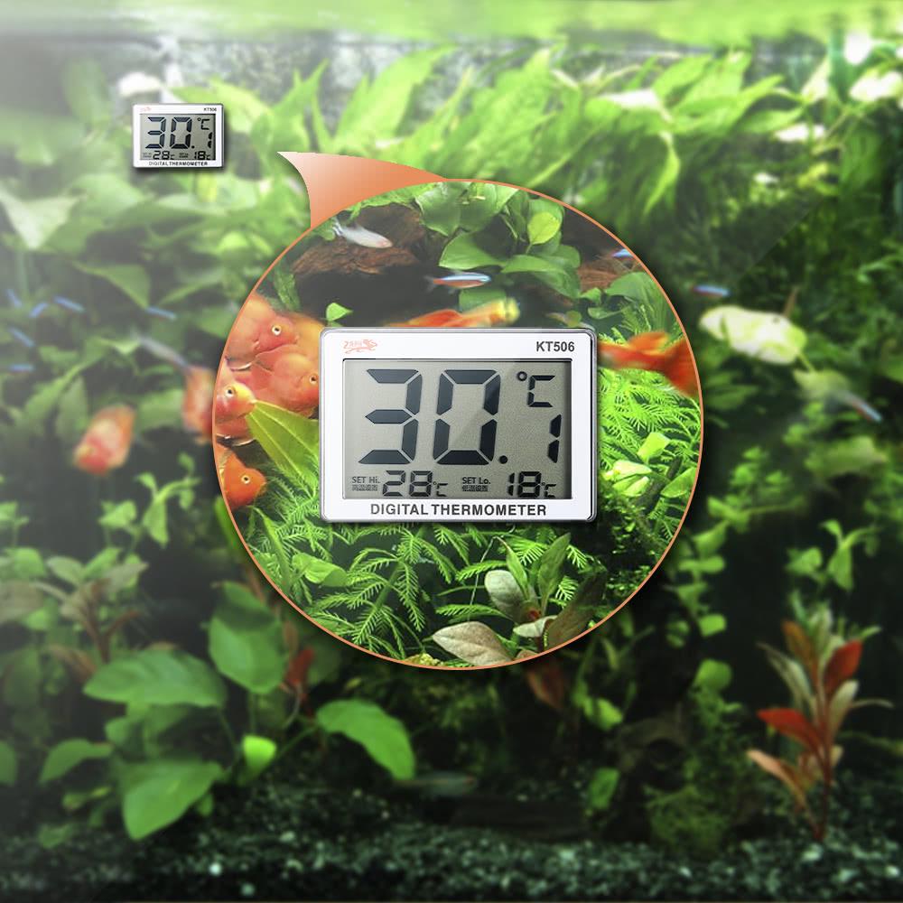 Digitale aquarium thermometer met alarm