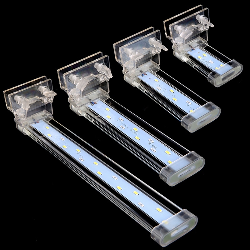 Glasheldere Crystal clip-on LED lampen