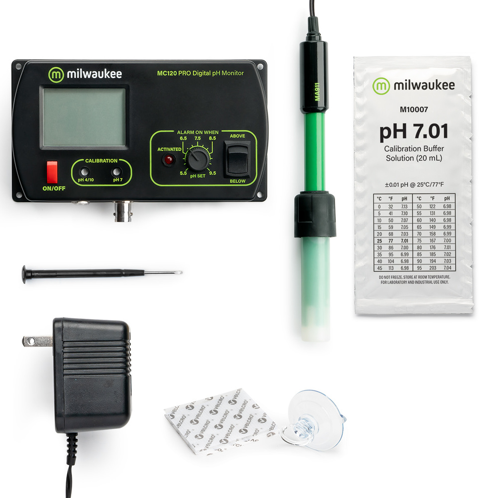 Milwaukee pH monitor incl. pH electrode MC120 PRO