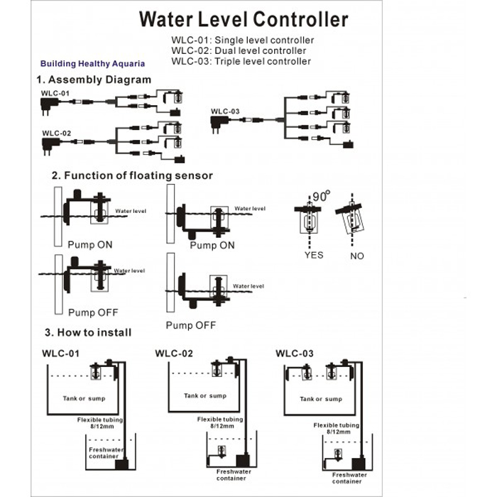 mini water bijvulsysteem met transformator schema