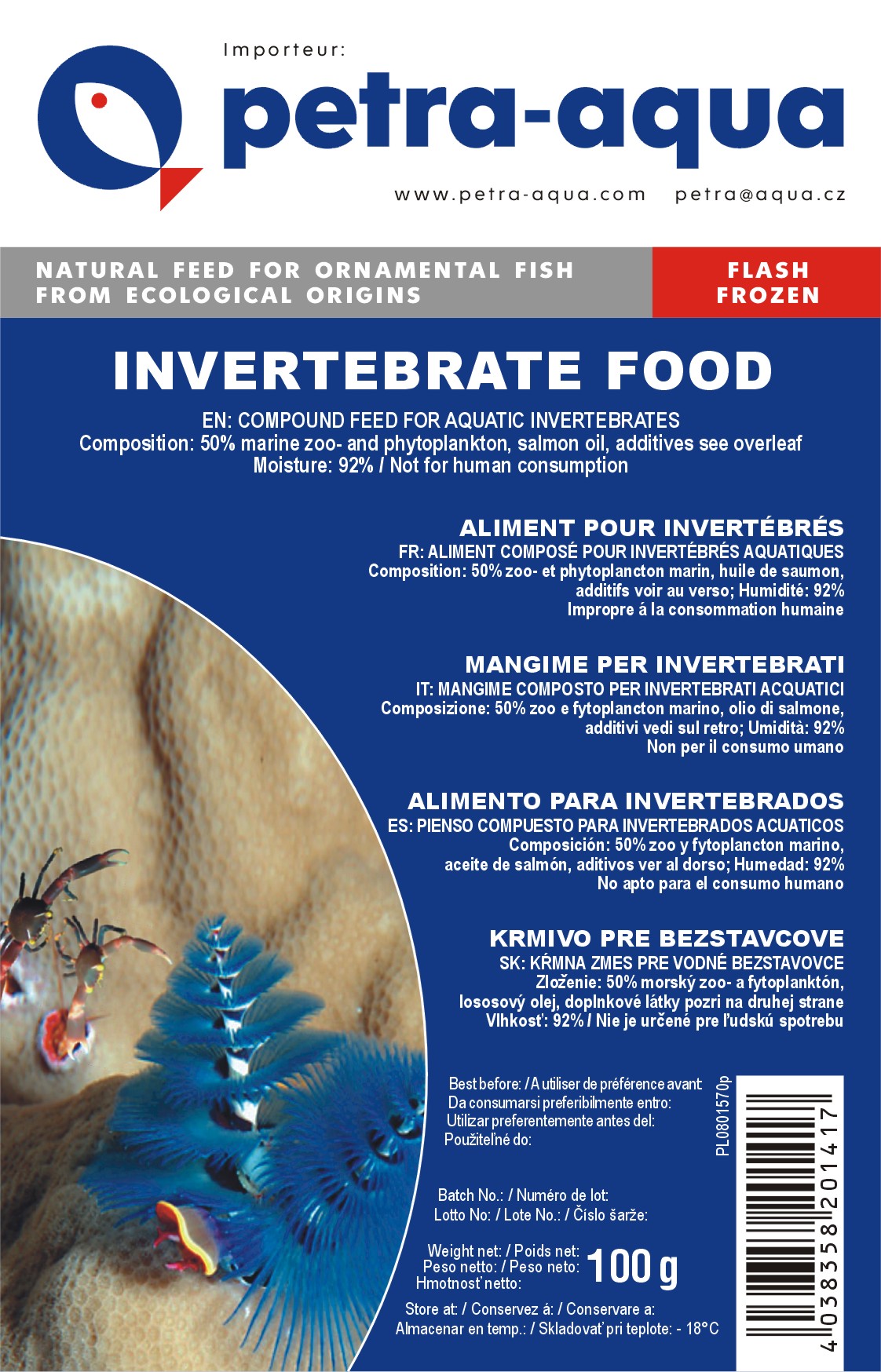 Petra Aqua Invertebrate Food Diepvries