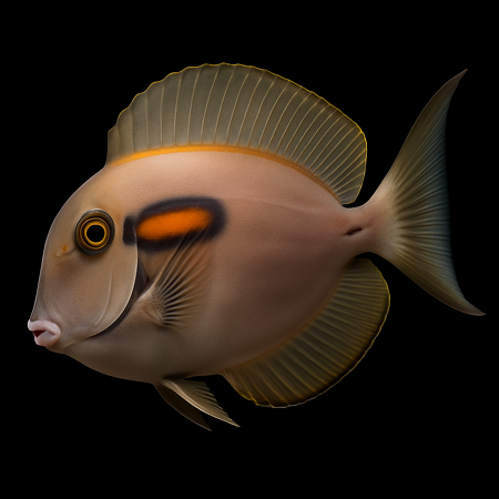 Acanthurus olivaceus (Orangespot Surgeonfish) L