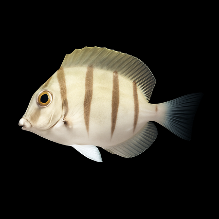 Acanthurus triostegus (Convict Doktersvis) S