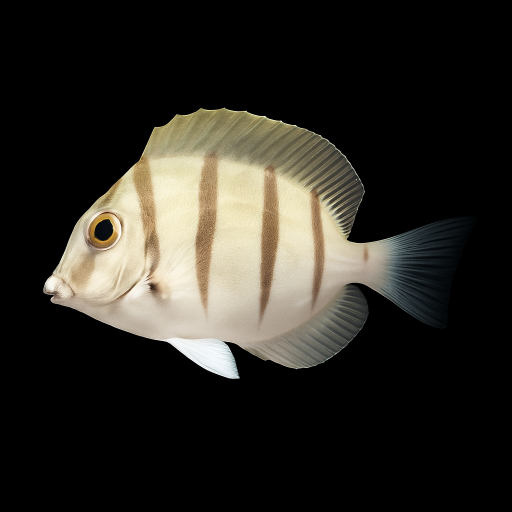 Acanthurus triostegus (Convict Doktersvis) XL