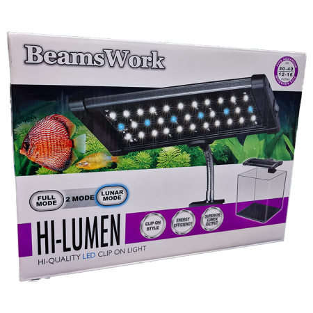 BeamsWork Hi-Lumen LED Aquarium Lights met clip bevestiging