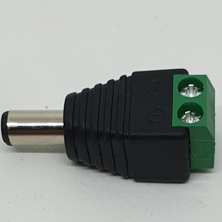 Connector koppelstuk 5.5x2.1mm man