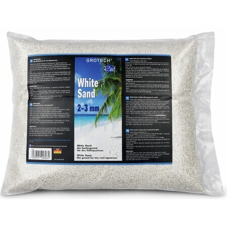 Grotech White Sand 0,5-1 mm - Aquarium zand - 9,5 kg