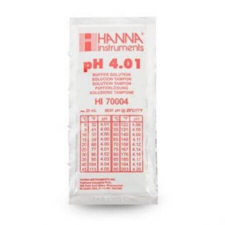 Hanna Kalibratievloeistof pH 4,01 1 zakje 20ml.