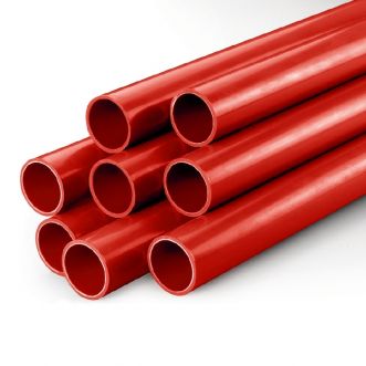 PVC buis 25mm - kleur rood (1 meter)