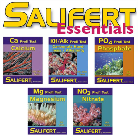 Salifert essentials testkit (Ca, KH, Mg, No3, Po4)