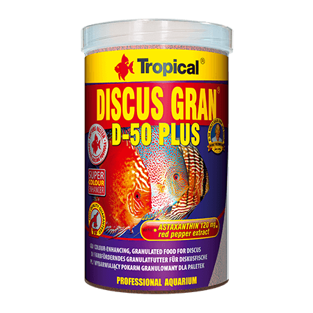 Tropical Discus granulaat + D-50 plus granulaat - 1000 ml. (Tweedekans)