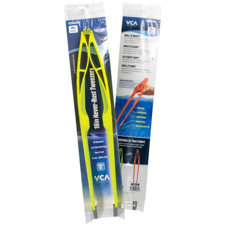 VCA Never-Rust Tweezers - UV Yellow - 28 cm