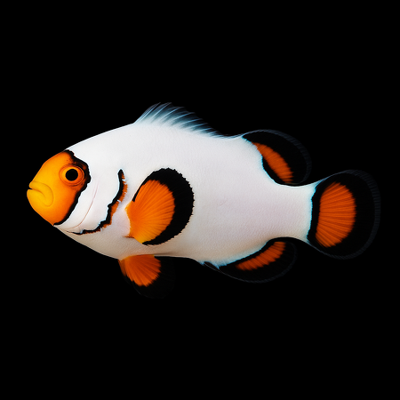 Amphiprion ocellaris (Wyoming White) - Tank Bred