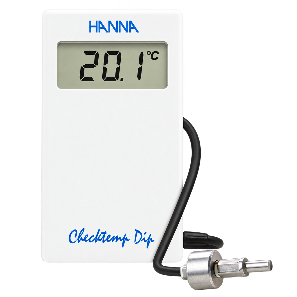 Hanna - Checktemp Dip &ndash; zakformaat thermometer met roestvrijstalen voeler voor metingen.