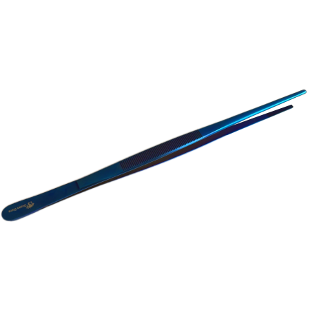 Ocean Store Tweezers Straight Titanium Blue