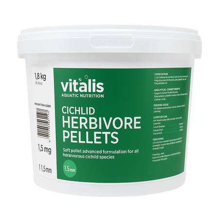 Vitalis - Cichlid Herbivore Pellets 1.5mm - 18kg